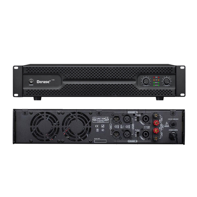 Professional H4 2-Channel 400W Home Power Amplifier 2U Class H High Quality for Hi-Fi Audio and Home Party Use