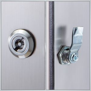 Stainless Steel <b>Electrical</b> Enclosure 16 X 12 8 Inch IP66 <b>Waterproof</b> Distribution <b>Box</b> With Mounting Plate for Outdoor Use D0100HA - Product Image 3