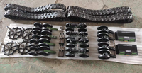 Système de chenilles triangulaires en caoutchouc pour châssis de véhicules tout-terrain Jeep, SUV, VTT, UTV, camions, tracteurs, fauteuils roulants