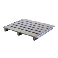 Produit breveté de palette en métal de conception ultra-mince 1-5 tonnes palette en acier polyvalente robuste structure en acier plateau plat en fer