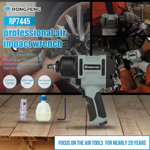 RONGPENG Professioneller Doppelhammer 1/2 Zoll Druckluft-Schlagschrauber Pneumatisches Werkzeug für Autoreifenmontage RP7445 - Product Image 2