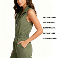 Combinaisons et Combishorts Personnalisés pour Femmes à Demi-Zip, Manches Courtes, Taille Haute, Anti-Transpiration, Séchage Rapide, Écologiques, en Spandex/Coton, pour l'Été