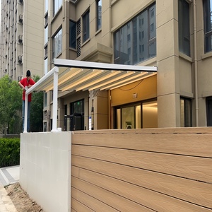 Tenda da Sole Retrattile Personalizzata per <span class=keywords><strong>Balcone</strong></span> Esterno Impermeabile Antipioggia in Metallo Alluminio Pieghevole PVC per Patio - Product Image 2