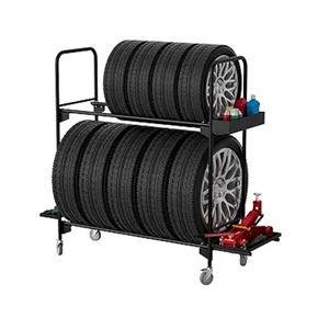 رف تخزين إطارات قابل للطي عالي السعة، حل موفر للمساحة وقابل للتكديس لتخزين البضائع في المستودعات - Product Image 4