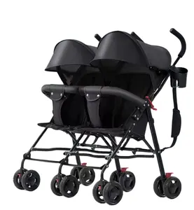 new modal hot selling easy to carry double cup holder design light weight baby stroller with removable armrest for twins baby
