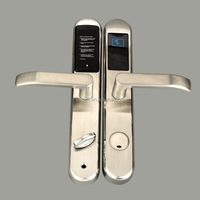 Sistema de bloqueo de tarjeta de llave de hotel inteligente RFID electrónico mortaja estándar de la UE para puerta de aluminio con software de gestión gratuito