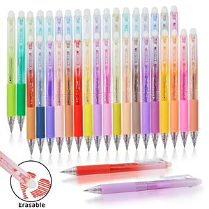 ปากกาเจลลบได้ 12 สี ขายดี หัวปากกา 0.7 มม. ใช้สำหรับสำนักงานและโรงเรียน แบบกด แห้งไว สีลูกกวาด ชุดเซ็ต - Product Image 3