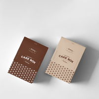 Boîte personnalisée écologique auto-érectible en carton pour Mochi, Donuts, Hot-dogs, Gâteaux, Sushi, Gaufres, Biscuits aux noix, Pâtisseries, Desserts, Crêpes et Galettes