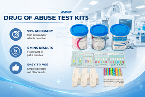 Tests de dépistage de drogues et d'<span class=keywords><strong>alcool</strong></span> à domicile certifiés CE, homologués CLIA, en une seule étape, sur urine. - Product Image 3