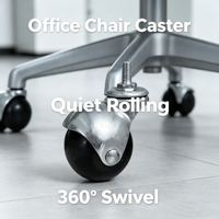 Roulettes pivotantes silencieuses anti-usure universelles pour chaise de bureau, canapé, armoire – Pièce de rechange