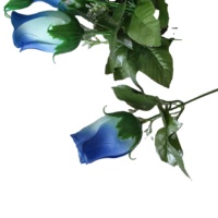 Hot Blue Real Touch blaue Blumen Großhandel Zweige Latex blumen Künstliche Real Touch Blumen Rosen