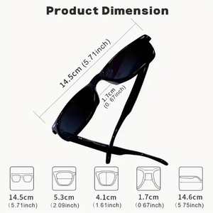 SENBONO E13 Lunettes Intelligentes Traducteur Audio Bluetooth Solaires Polarisées Anti-UV Appel Musique avec IA - Product Image 6