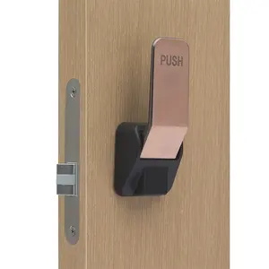 Modern design sliding wood door push up and down mortise lock for interior passage