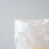 Sacs en PP simples de capacité personnalisée, sacs tissés en polypropylène, 50 kg, 100 kg, 10 kg, emballage pour riz, maïs, céréales, farine, aliments pour animaux