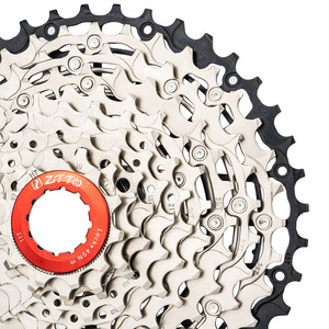 Casete ZTTO <span class=keywords><strong>M8100</strong></span> Ultraligero de Acero para Bicicleta de Montaña, 13 Velocidades, Relación Amplia 13S 11-46T, Piñón Libre HG K7 AXS, Cromado, 108 Sonidos - Product Image 4