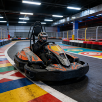 Kart électrique pour adultes, grande capacité de charge, supporte des conducteurs de grande taille jusqu'à 150 kg