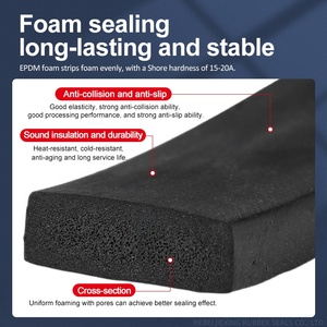 Striscia antiurto per porta marina a tenuta <span class=keywords><strong>stagna</strong></span> impermeabile e resistente all'usura striscia di tenuta in gomma quadrata Epdm a celle chiuse - Product Image 5