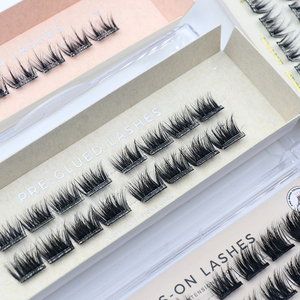 ขนตาปลอมแบบอัดติดกาวล่วงหน้าติดทนนาน7-14วันขนตาแบบ DIY ขายส่ง - Product Image 6