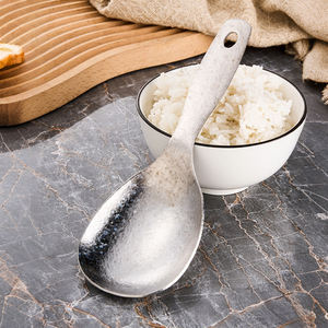 Cuchara de Arroz Moderna Hongjunda de Titanio Puro Plateado con Mango Corto, Antiadherente, Resistente al Calor y Apta para Lavavajillas - Product Image 5