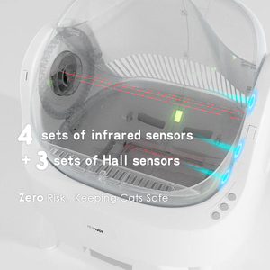 Lettiera per Gatti Autopulente Intelligente in Plastica, Modalità <span class=keywords><strong>Auto</strong></span>/Manuale, Grande Capacità, Ecologica, Controllo Odori, Senza App, Senza Problemi - Product Image 5