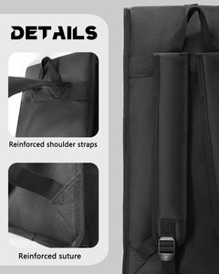 Muestra gratis Nueva llegada Durable 14 pulgadas Snare Drum Bag Mochila con correa para el hombro Bolsillos exteriores Bolsa portátil para baquetas - Product Image 3