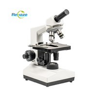 Microscopio Biológico Personalizado por el Fabricante REHAZE, Modelo Monocular XSZ-107D, Enfoque Manual, para Experimentos Educativos y Observación