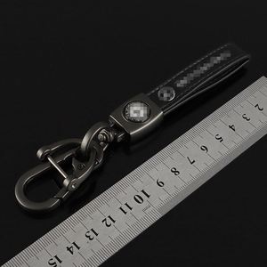 Porte-clés en cuir en gros avec logo personnalisé, porte-clés en métal pour marque de voiture, pendentif en cuir PU de haute qualité, porte-clés de voiture - Product Image 4