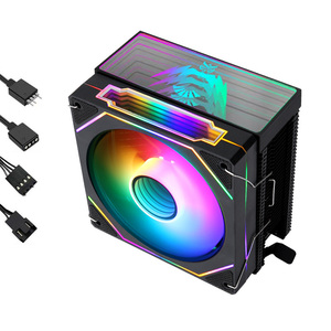 QiuzAim 4 Heat Pipe Tower <span class=keywords><strong>CPU</strong></span> <span class=keywords><strong>Cooler</strong></span> para LGA1700/1200/1151 con ventilador de prisma ARGB de 12cm | Refrigeración por aire de escritorio | Diseño silencioso PWM - Product Image 5