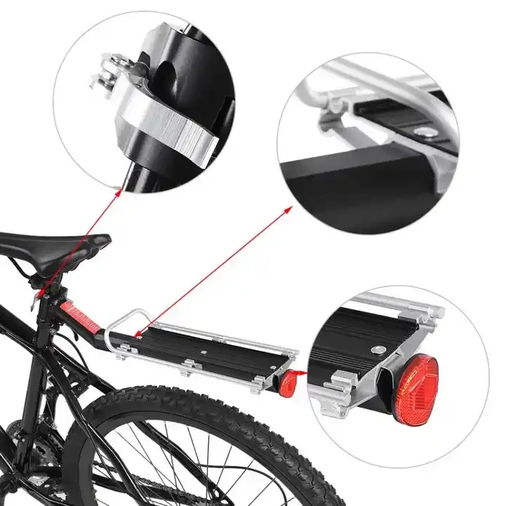 Fahrrad träger hinten Fahrrad träger Schnell verschluss Verstellbarer Fahrrad träger aus Aluminium