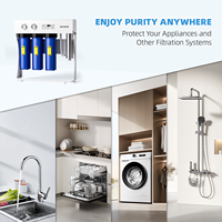 Système compact pour toute la maison Big Blue de 20 pouces avec triple filtration et UV, design peu encombrant