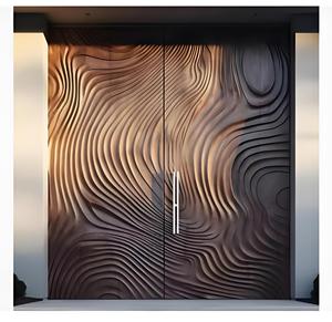 Pannelli <span class=keywords><strong>in</strong></span> <span class=keywords><strong>Legno</strong></span> <span class=keywords><strong>Massello</strong></span> 3D Personalizzabili OEM, Insonorizzati, Ecologici, di Lusso per Ville Moderne e Ingressi di Ospedali - Product Image 4