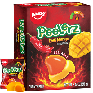 Amos Peelerz <strong>Candy</strong> Peeling Chili Mango Sweets Gummies Peelable Fruit Flavor Gummy <strong>Candy</strong> - Product Image 1