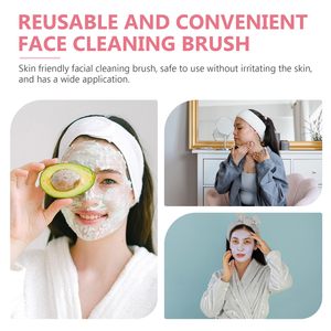 Custom logo Mini Silicone Face Scrubbers Tool Face <b>Cleanser</b> Massager Brush Facial Cleansing Brush Bath Brush - Product Image 5