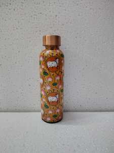 Meena Printed <b>Copper</b> Water Bottle Decorative Metal Drinkware <b>Copper</b> Finish <b>Gift</b> Use Metal Crafts - Product Image 6