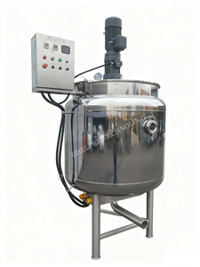 Réservoir de mélange en acier inoxydable personnalisable |   Chauffage enveloppé de tissu avec homogénéisateur haute vitesse et agitateur basse vitesse pour l'alimentation et l'industrie - Product Image 4