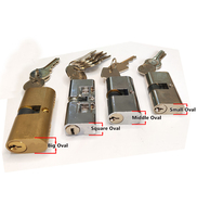 E10 Marque personnalisée 25mm à 150mm Cylindre de serrure Tumbler Bouton Thumbturn Grande serrure à cylindre ovale avec clés