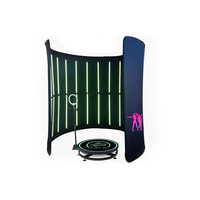 Cabine photo 360 personnalisée avec logo, colorée, 8ft 10ft, avec éclairage LED multicolore