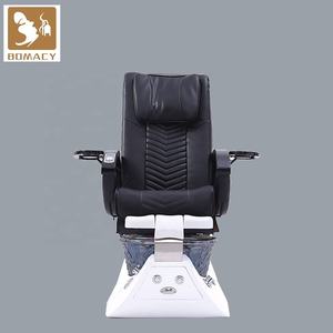 Fauteuil de pédicure et de massage multifonctionnel en cuir PU bleu moderne avec garantie de 3 ans pour salon de beauté - Product Image 2