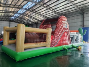 CE - Pista de Obstáculos Inflable de PVC con Temática del Viejo Oeste, Parque de Aventuras para Niños, Equipo de Juegos para Alquiler en Fiestas - Product Image 2