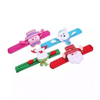 I-0054 Fournitures de fête de Noël, lampe LED, bracelet clignotant de Noël, bracelet clignotant de dessin animé