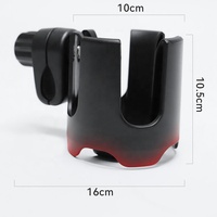 Porte-gobelet universel Wellfine pour poussette, chariot de bébé, organisateur de bouteilles, porte-gobelet rotatif à 360 degrés