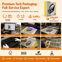 Boîtes d'emballage en papier recyclable de luxe, robustes, avec finition mate, pour l'emballage d'électronique et de jouets, boîtes en papier écologiques