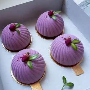 Moule en silicone Tangchu en forme de chignon pour mousse, <span class=keywords><strong>spirale</strong></span> semi-circulaire, pour chocolat et gelée, compatible four - Product Image 3