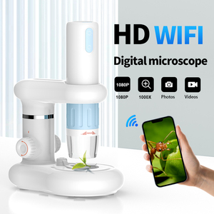 Le microscope numérique WiFi 1000X HD pour les expériences scientifiques des enfants réparation d'horloge peut prendre des mesures vidéo de photos - Product Image 2