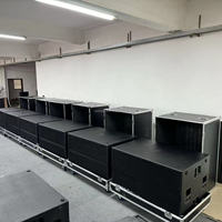 Sub 9007-AS Double 21 pouces, caisson de basses actif puissant, système audio professionnel, son, haut-parleurs de graves 21 pouces