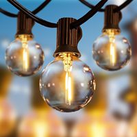TSINYEOutdoor étanche cour jardin pelouse Camping atmosphère guirlandes lumineuses décoratives G40 intérieur extérieur éclairage de vacances
