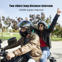 FreedConn T-COM VB Interkom 2 Pengendara  Radio FM Fungsi Berbagi Musik  Headset Helm 5.1 Headset Interkom Motor