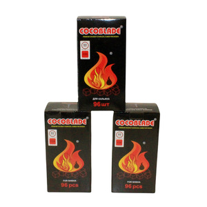 Arang Shisha Tempurung Kelapa Berkualitas Tinggi Merek OEM Buatan Mesin Buatan China Kandungan Abu 3,5% Nilai Kalori 7500 Tanpa Asap - Product Image 2