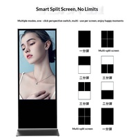 Pantalla LCD de 43 Pulgadas para Interior, con Soporte de Aluminio, Táctil Capacitiva de 10 Puntos, Sistema Android/Windows, Kiosco Vertical para Carteles, OEM