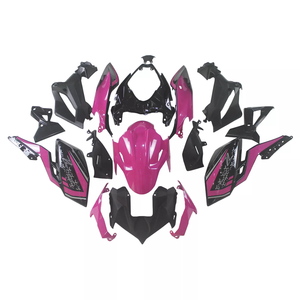Kit de Carenado de Inyección para <span class=keywords><strong>Kawasaki</strong></span> Z400 2018 2019 2020, <span class=keywords><strong>ABS</strong></span> Rosa y Negro - Product Image 3